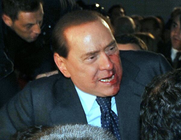Нападение на Сильвио Берлускони в Милане