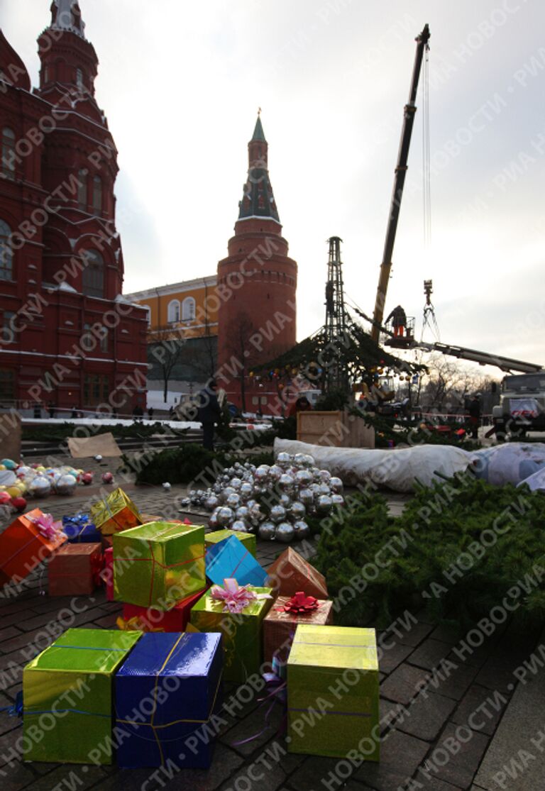 В столице идет подготовка к празднованию Нового года