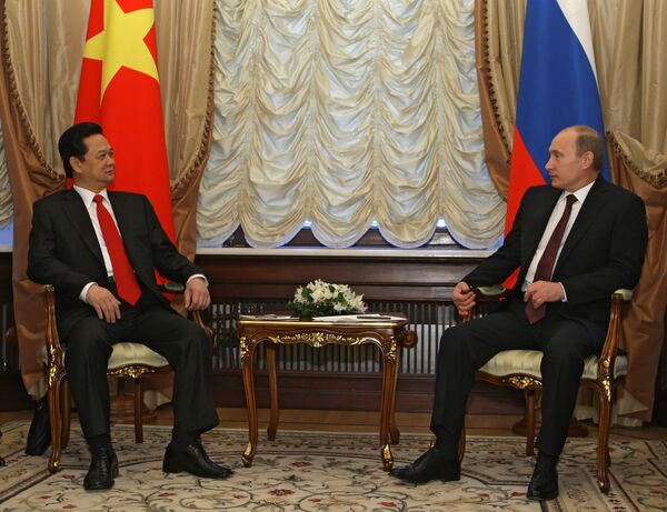 Встреча премьер-министров РФ и Вьетнама Владимира Путина и Нгуен Тан Зунга
