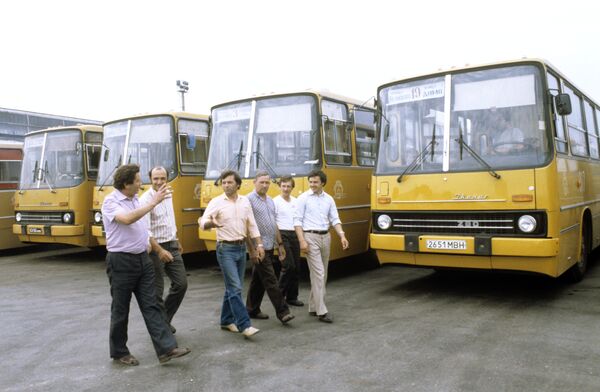 Водители автобусного парка. Архив