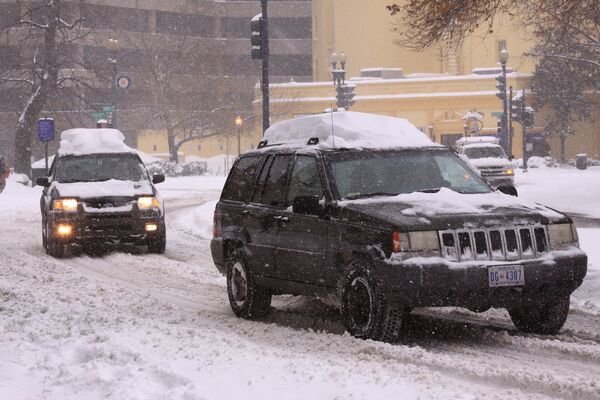 Снегопады в Вашингтоне