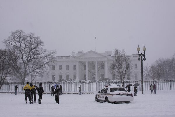 Снегопады в Вашингтоне