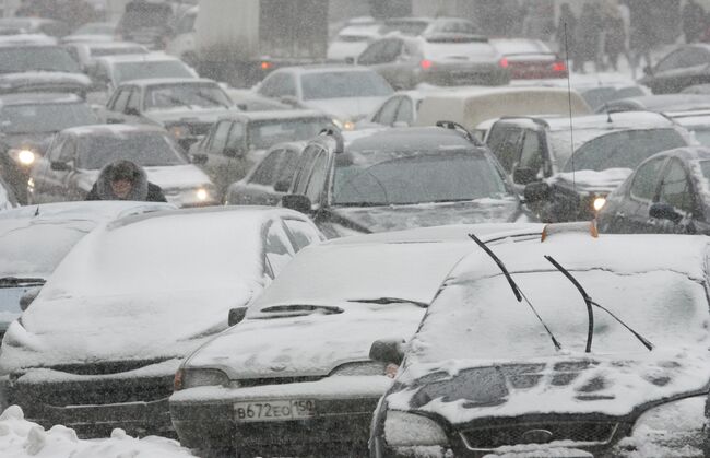 Снегопад в Москве