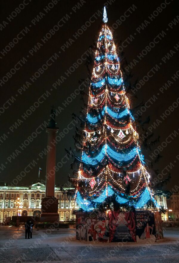 Украшение Санкт-Петербурга перед Новым годом