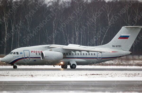 Первый пассажирский рейс реактивного самолета Ан-148