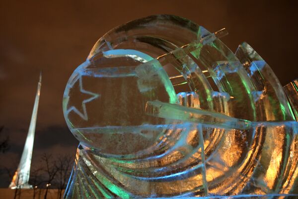 Фестиваль ледовой скульптуры Вьюговей - 2010 открылся в парке Мемориального музея космонавтики