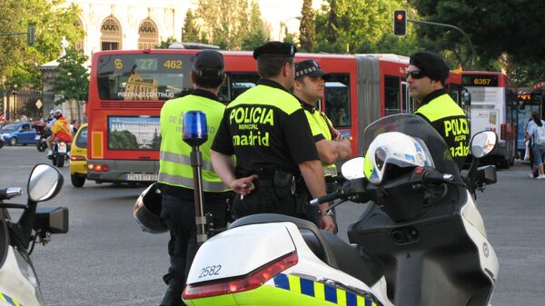 Полиция Мадрида. архивное фото
