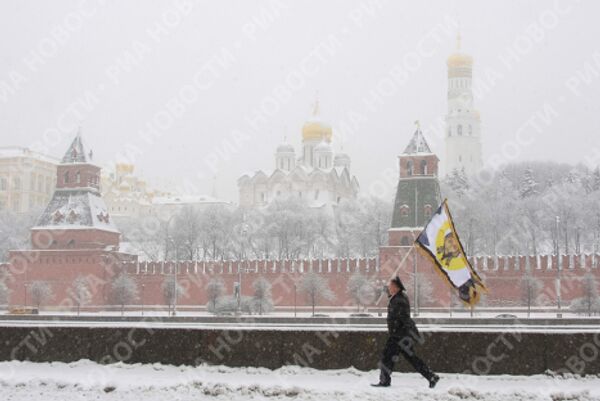 Зимние виды Москвы