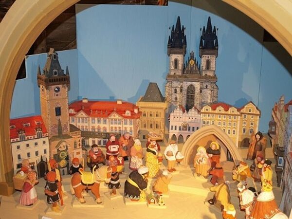 Выставка вертепов в Вифлеемской часовне в Праге 