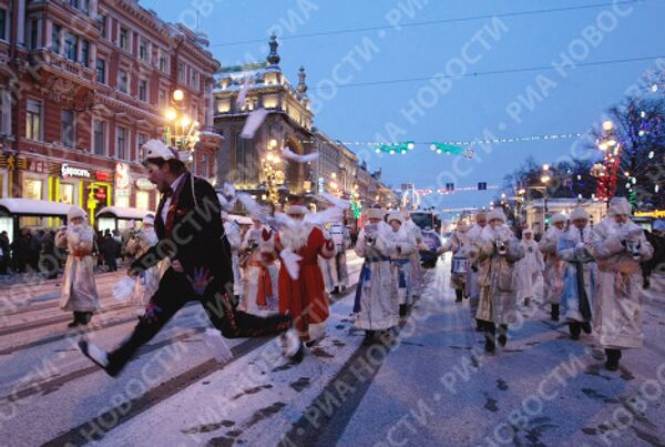 Визит главного Деда Мороза страны в Санкт-Петербург