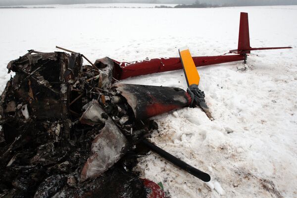 Пилот разбившегося в Прикамье вертолета направлялся на рыбалку - МЧС