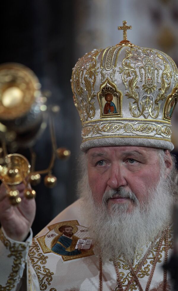 Патриарх Кирилл провел рождественскую службу
