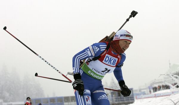 Российская биатлонистка Ольга Зайцева