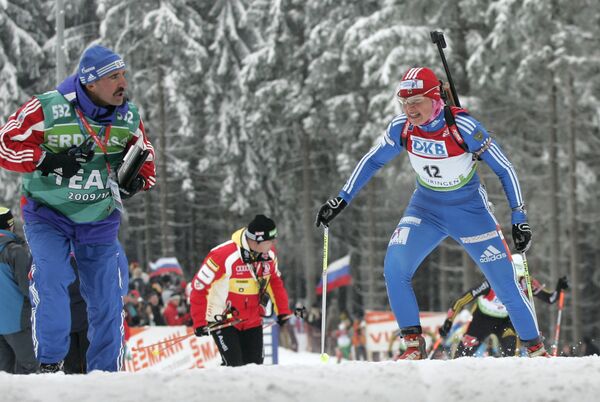 Российская биатлонистка Анна Богалий-Титовец