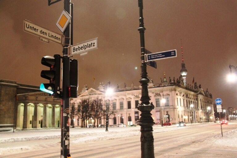 Снегопад в Германии