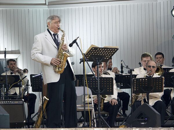 Выступление Георгия Гараняна на джазовом фестивале в Москве. Архив