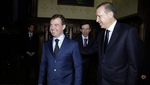 Президент РФ Д.Медведев принял премьер-министра Турции Реджепа Тайипа Эрдогана в подмосковной резиденции