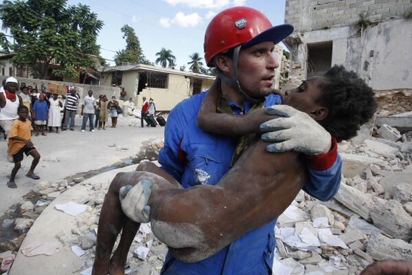 Российские спасатели на Гаити