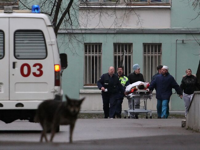 Пострадавшие при пожаре в пермском клубе доставлены на вертолете в городскую клиническую больницу № 36 в Москве