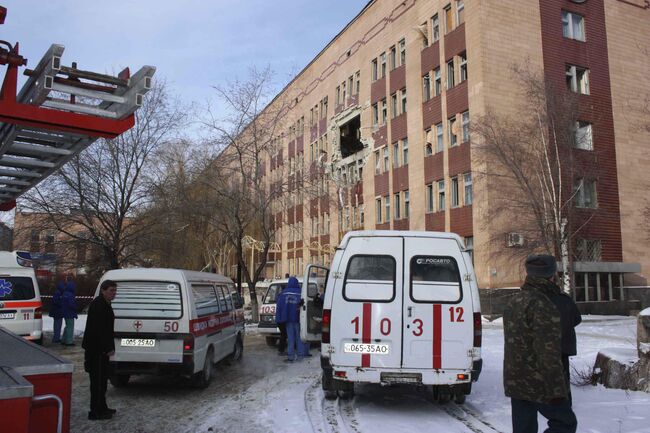 Взрыв в больнице Луганска