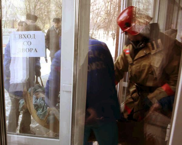 Взрыв в больнице Луганска