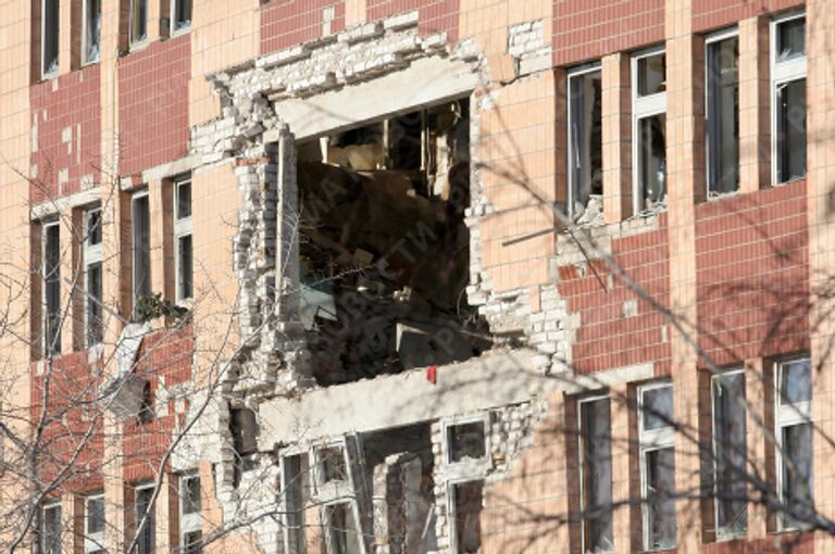 Взрыв в Луганской городской больнице