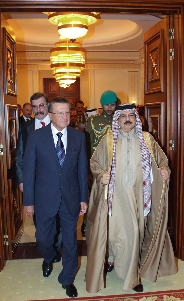 Встреча Виктора Зубкова с королем Бахрейна
