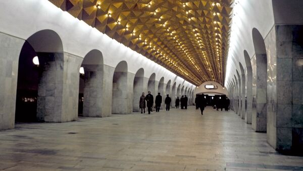 Станция метро Авиамоторная в Москве. Архивное фото