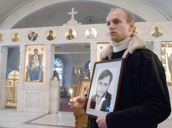Прощание с погибшим журналистом Константином Поповым в Томске
