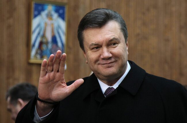 Кандидат в президенты Украины, лидер Партии регионов Виктор Янукович