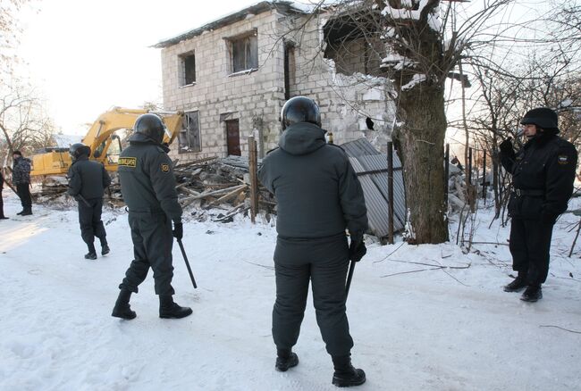 Снос частных домов в садовом товариществе Речник