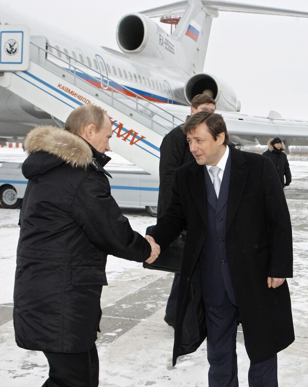 Премьер-министр РФ Владимир Путин прибыл с рабочей поездкой в Пятигорск