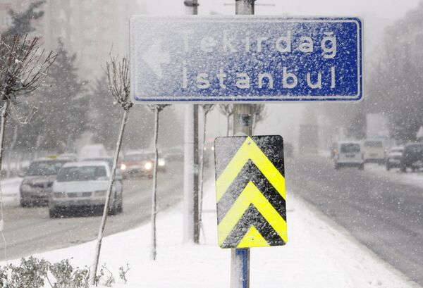 Сильные снегопады в Турции