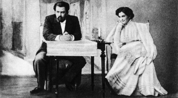 Константин Станиславский и Ольга Книппер в спектакле Дядя Ваня