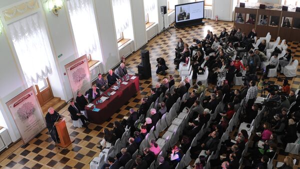 Международная чеховская конференция в Доме Пашкова (Российская государственная библиотека) в Москве