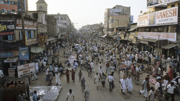 Улица в Калькутте. Индия