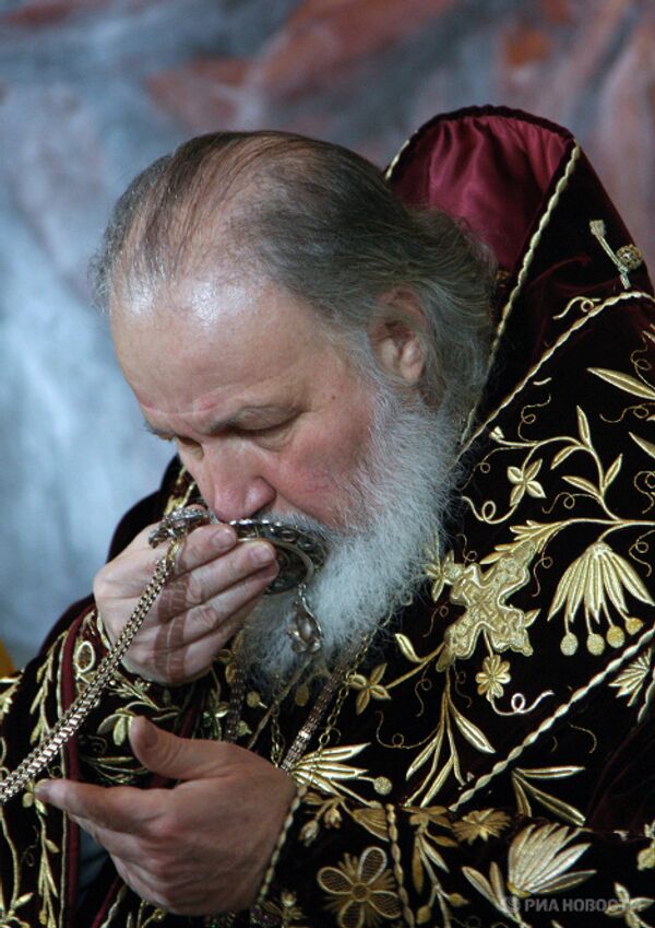 Церемония интронизации Патриарха Московского и всея Руси Кирилла