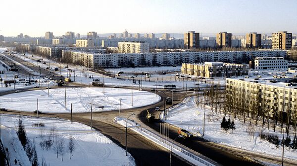 Панорама города Тольятти. Архив