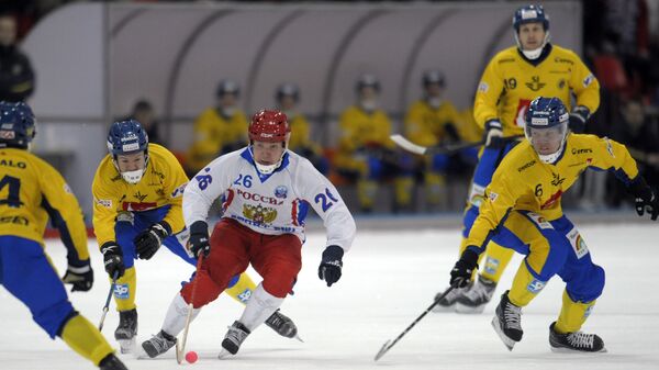 Чемпионат мира по хоккею с мячом Россия - Швеция - 5:6