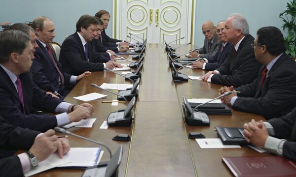 Встреча премьер-министра РФ Владимира Путина с министром энергетики и нефти Венесуэлы