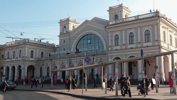 Балтийский вокзал в Санкт-Петербурге. Архив