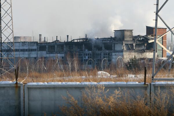 Пожар на заводе СУАЛ-ПМ в Иркутской области