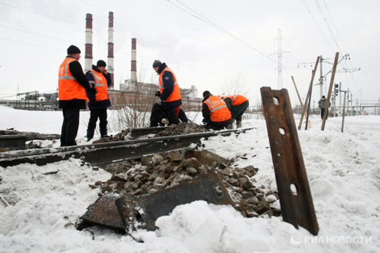 Взрыв на железной дороге в Санкт-Петербурге