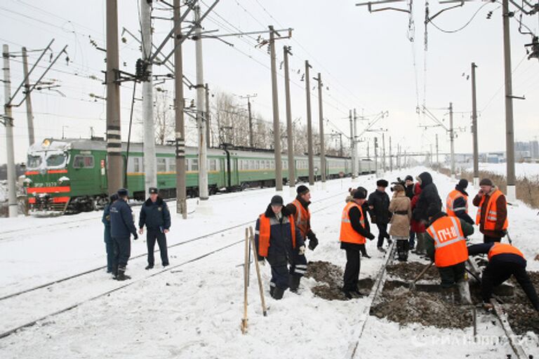 Взрыв на железной дороге в Санкт-Петербурге