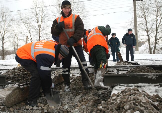 Взрыв на железной дороге в Санкт-Петербурге