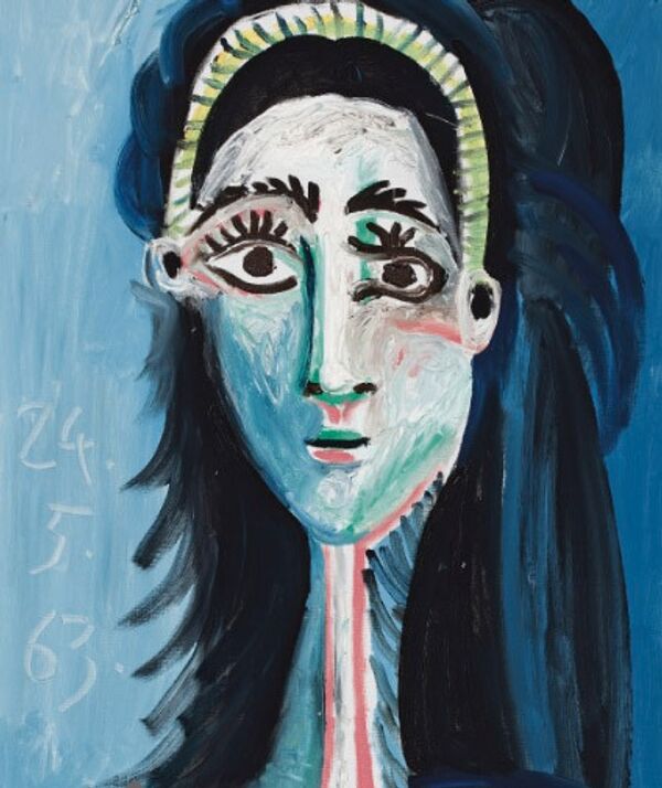 Пабло Пикассо. Голова женщины (Жаклин)