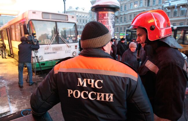 Крупное ДТП на Невском проспекте в Санкт-Петербурге