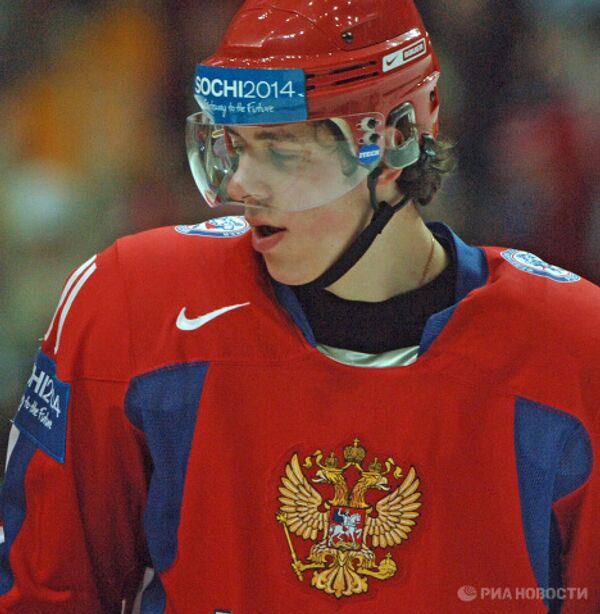 Нападающий сборной России Евгений Малкин