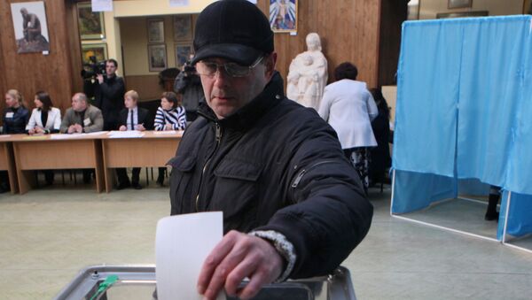 Голосование в день выборов президента Украины