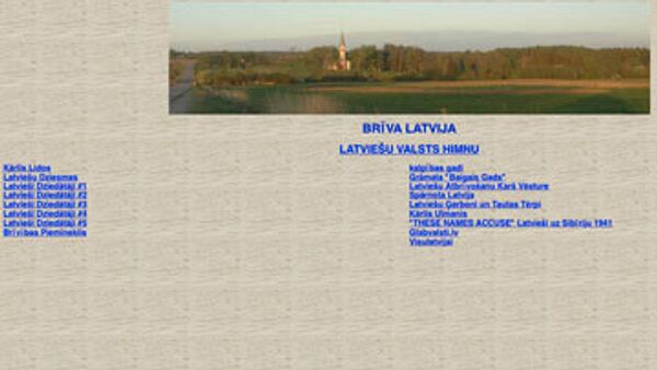Скриншот сайта www.latvietislatvija.com
